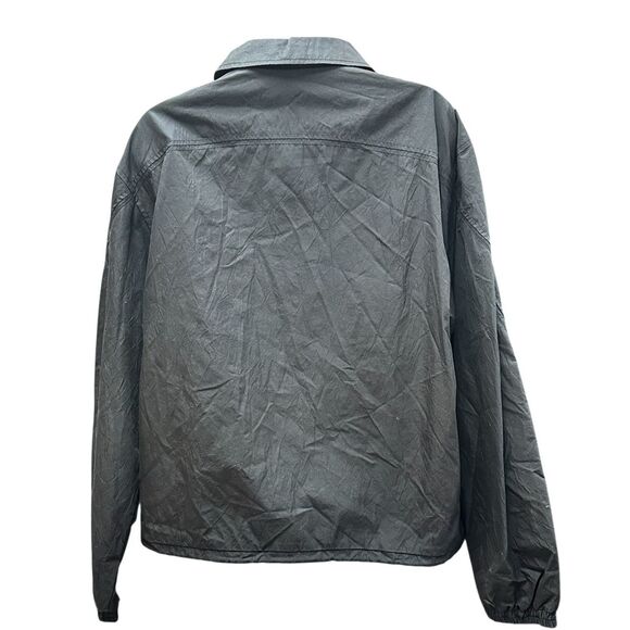 IISE Creased Coach Jacket in Black NWT Size Small - Picture 4 of 9